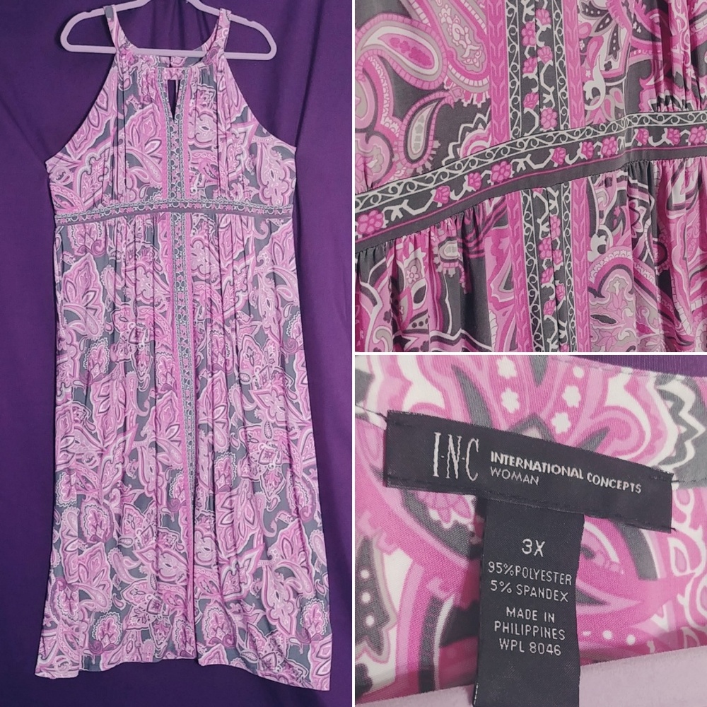 Pink Paisley INC Maxi Dress